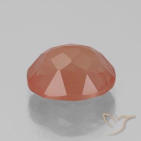 Labradorita andesina laranja avermelhado Natural 2.80ct, oval, Transparente/Translúcido