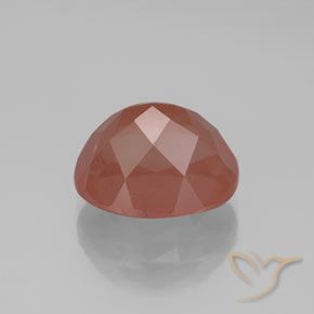 Andesina labradorita rosa natural 4,21ct, transparente, transparente/translúcido