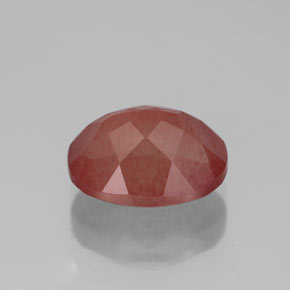 Andesina labradorita vermelho natural 2,86ct, transparente, transparente/translúcido