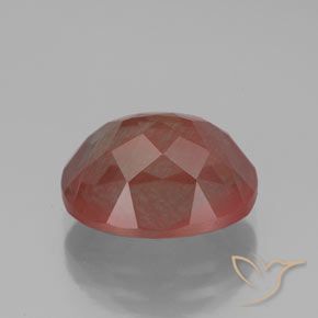 Labradorita andesina vermelho médio Natural 3.63ct, oval, Transparente/Translúcido