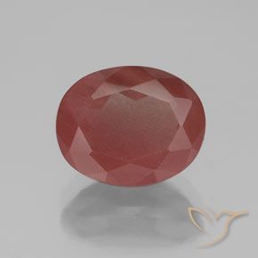 2.80ct Natural Vermelho escuro Labradorita andesina, oval, Transparente/Translúcido