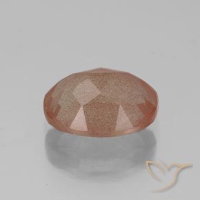 Labradorita andesina laranja quente Natural 2.61ct, oval, Transparente/Translúcido