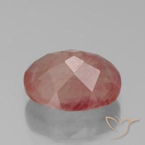 Labradorita andesina Laranja Vermelho Natural 3.36ct, oval, Transparente/Translúcido