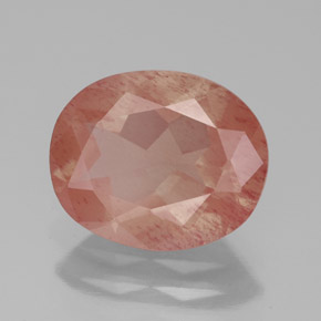 Andesina labradorita vermelho natural 2,99ct, transparente, transparente/translúcido