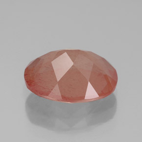 Andesina labradorita vermelho natural 2,99ct, transparente, transparente/translúcido