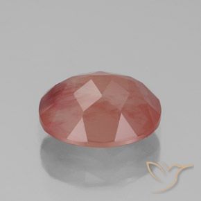 Andesina labradorita vermelho natural 2,57ct, transparente, transparente/translúcido