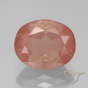 3.59ct Natural vermelho médio Labradorita andesina, oval, Transparente/Translúcido