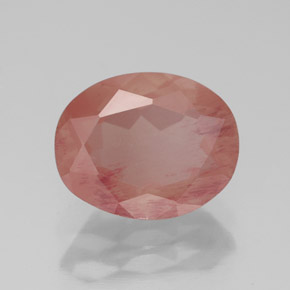 Andesina labradorita vermelho natural 2,57ct, transparente, transparente/translúcido