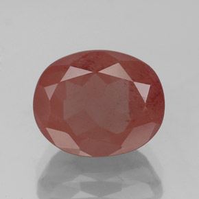 Andesina labradorita vermelho natural 4,30ct, transparente, transparente/translúcido