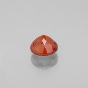 Andesina labradorita laranja natural 0,62ct, corte redondo, VS