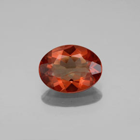 Andesina labradorita laranja natural 0,99ct, corte oval, VS-SI