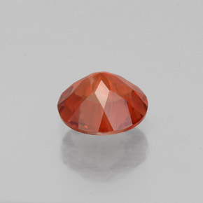Andesina labradorita vermelho natural 0,55ct, corte redondo, VS