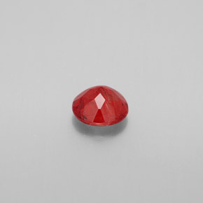 Andesina labradorita laranja natural 0,87ct, corte redondo, VS-SI
