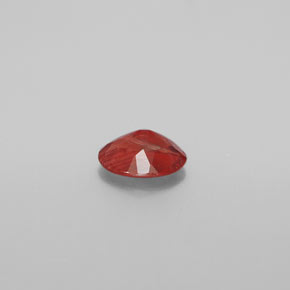 Andesina labradorita laranja natural 0,66ct, corte oval, VS-SI
