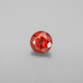 Labradorita andesina mel de laranja Natural 0.62ct, Corte Redondo, VS