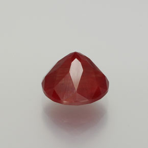 Andesina labradorita vermelho natural 2,81ct, corte redondo, translúcido