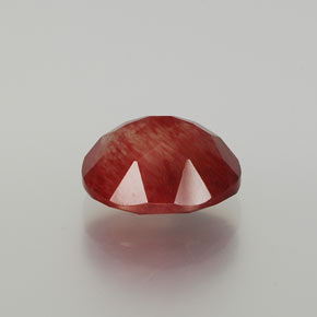 Andesina labradorita vermelho natural 2,88ct, corte oval, translúcido
