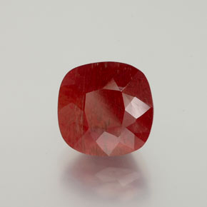Labradorita andesina mel vermelho Natural 3.45ct, Almofada cortada, Translúcido