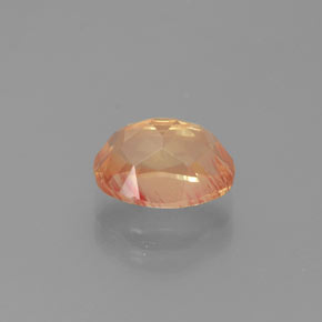 Labradorita andesina mel de laranja Natural 2.00ct, Corte Oval, Transparente