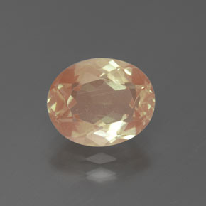 Andesina labradorita dourado natural 2,24ct, corte oval, transparente