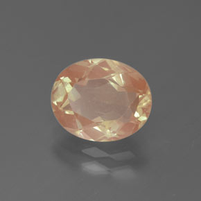 Andesina labradorita dourado natural 2,24ct, corte oval, transparente