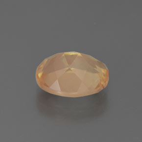 Andesina labradorita laranja natural 2,76ct, corte oval, transparente