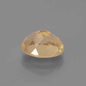 Andesina labradorita amarelo natural 2,70ct, corte oval, transparente