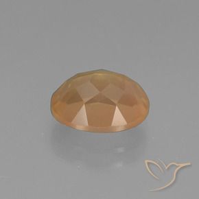 Labradorita andesina Laranja Dourado Natural 2.97ct, oval, Transparente
