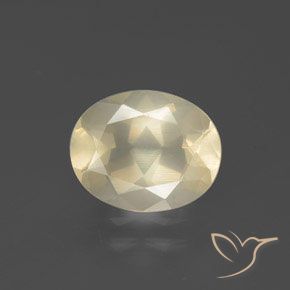 2.58ct Natural Creme Labradorita andesina, oval, Transparente