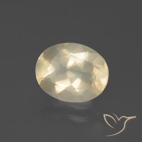 Labradorita andesina Creme Natural 2.58ct, oval, Transparente