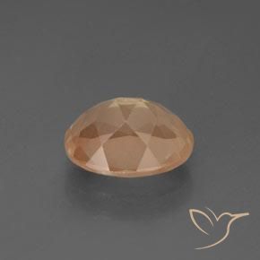Labradorita andesina pêssego médio Natural 2.45ct, oval, Transparente