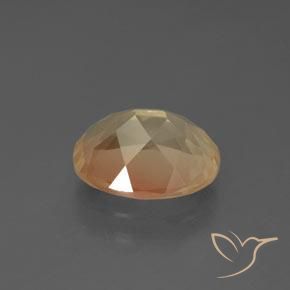 Labradorita andesina Dourado Pêssego Claro Natural 2.61ct, oval, Transparente