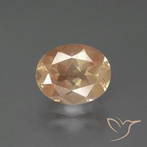 2.73ct Natural Laranja Dourado Labradorita andesina, oval, Transparente