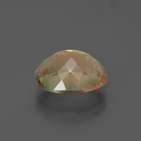 Andesina labradorita amarelo natural 2,98ct, corte oval, transparente