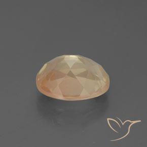 Labradorita andesina Laranja Pêssego Claro Natural 2.59ct, oval, Transparente