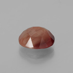 Labradorita andesina mel vermelho Natural 2.66ct, Corte Oval, Transparente