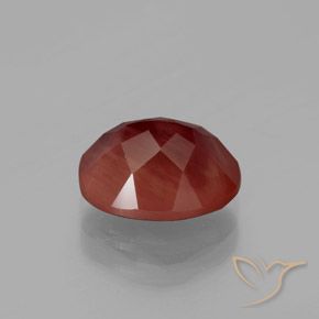 Labradorita andesina Laranja Vermelho Natural 2.88ct, oval, Translúcido