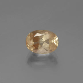 Andesina labradorita dourado natural 2,10ct, corte oval, transparente