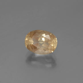 Andesina labradorita dourado natural 2,10ct, corte oval, transparente