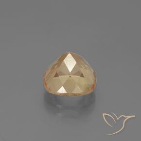 Labradorita andesina Dourado Pêssego Claro Natural 3.40ct, Almofada, Transparente