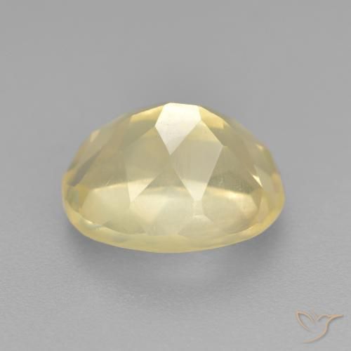 Labradorita andesina Luz amarela Natural 3.27ct, oval, Transparente