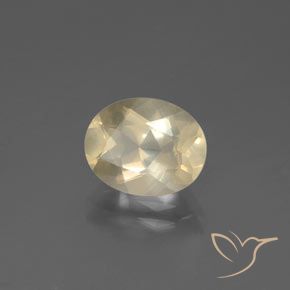 Labradorita andesina Creme Natural 2.41ct, oval, Transparente