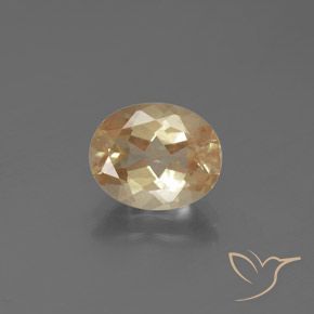 Andesina labradorita dourado natural 2,21ct, corte oval, transparente