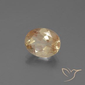 Andesina labradorita dourado natural 2,21ct, corte oval, transparente
