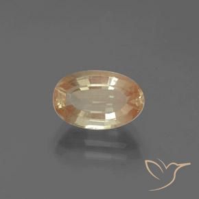 2.71ct Natural Pêssego Dourado Labradorita andesina, oval, Transparente