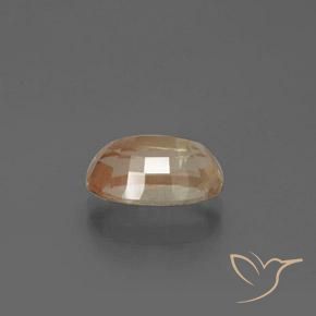 Labradorita andesina Pêssego Dourado Natural 2.71ct, oval, Transparente