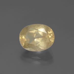 Labradorita andesina champanhe Natural 3.85ct, Corte Oval, Transparente