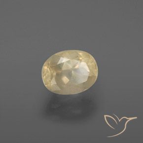 Labradorita andesina Luz amarela Natural 2.01ct, oval, Transparente