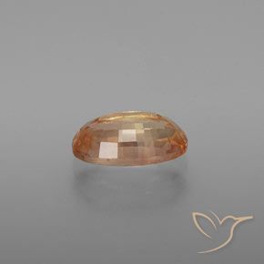 Andesina labradorita dourado natural 1,48ct, corte oval, transparente