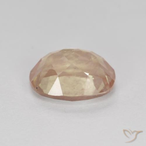 Andesina labradorita dourado natural 1,94ct, corte oval, transparente